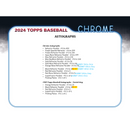 2024 Topps Chrome Baseball Jumbo Box