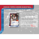 2025/26 Topps Chrome Basketball Hobby 12 Box Case
